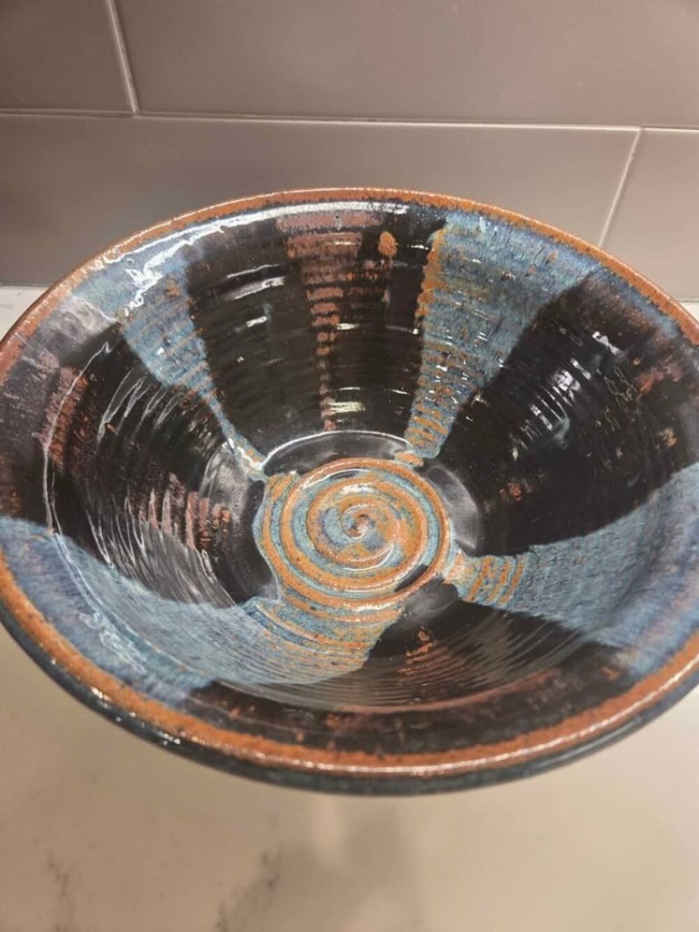 Vintage pottery peice bowl